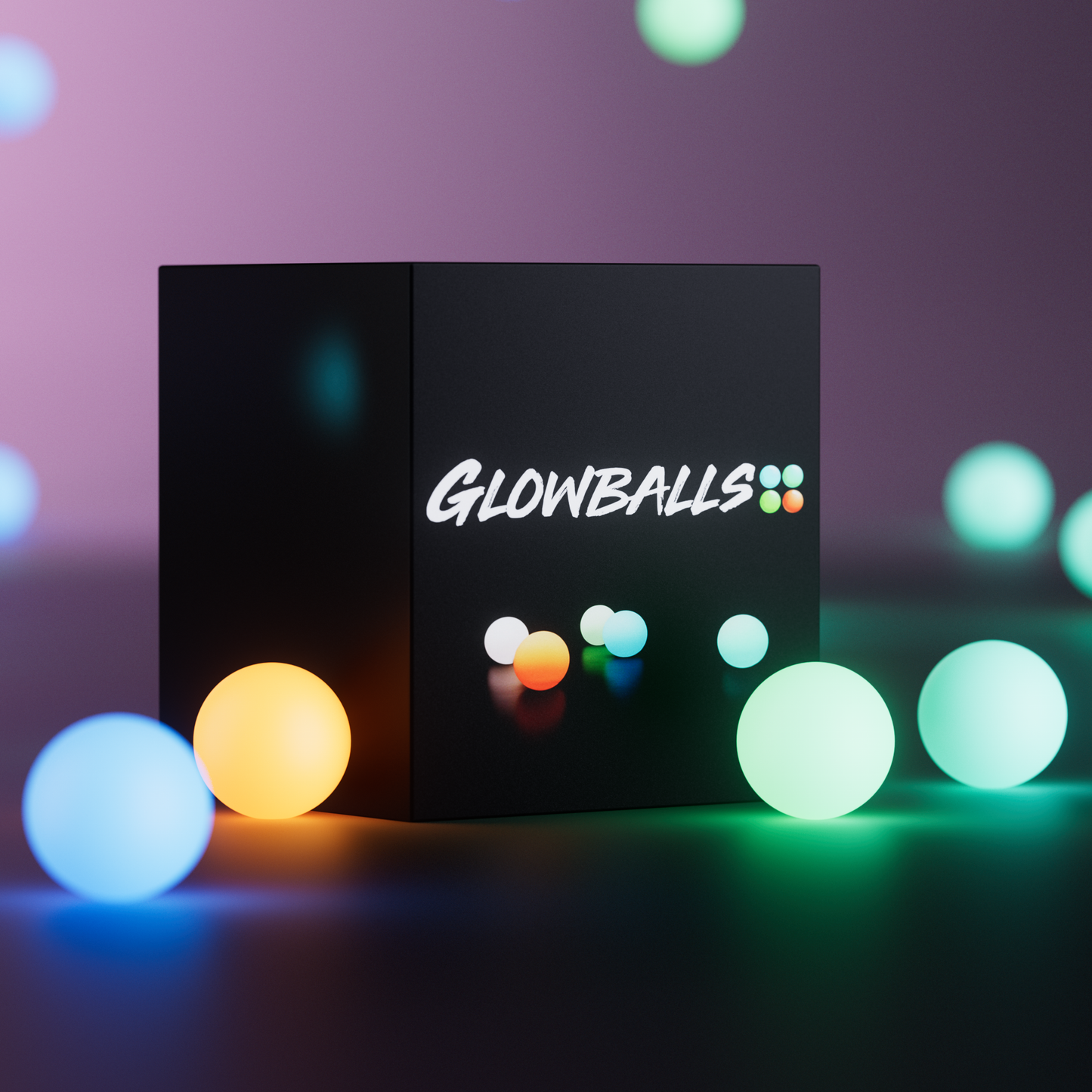 GlowBalls® Glow in the Dark Sticky Balls (4-Pack)